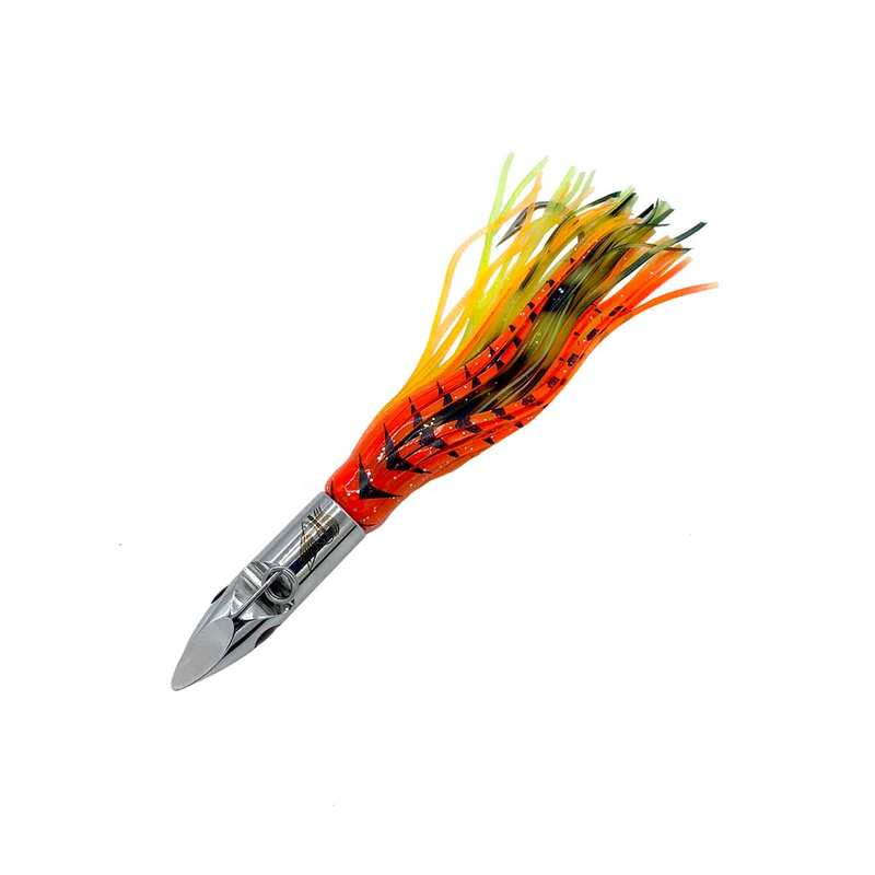 3oz. Diving Lure Orange/Black Skirt with Silver head