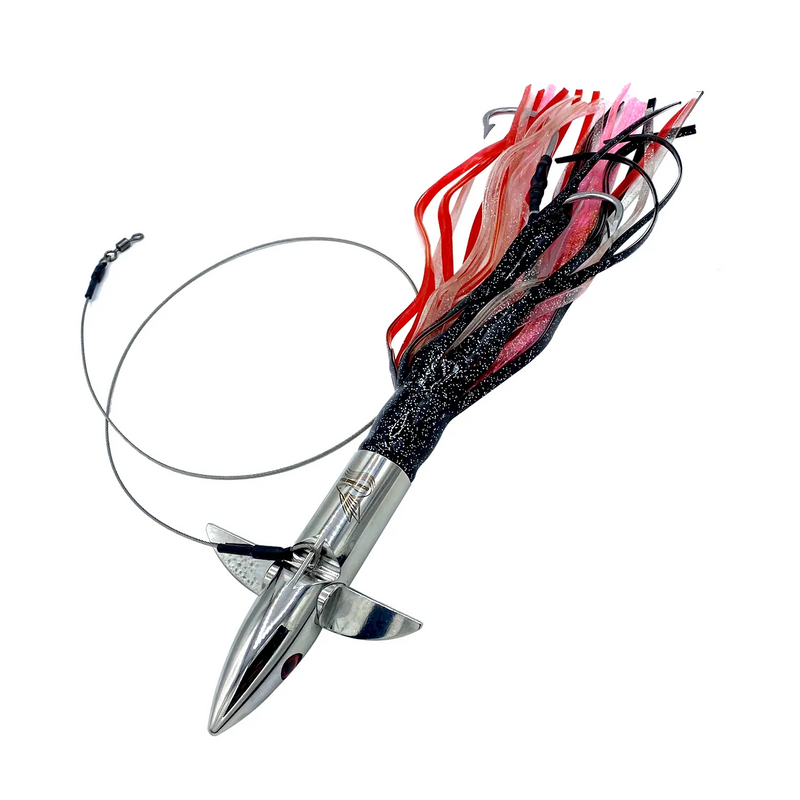 High-Speed Diving Lure; 19oz; Red/Black; rigged