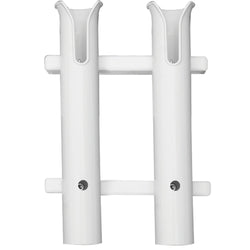 white poly 2-rod rack