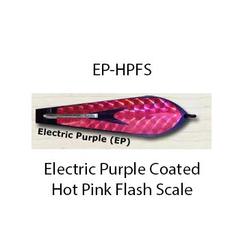 Electric purple coated with hot pink flash scale