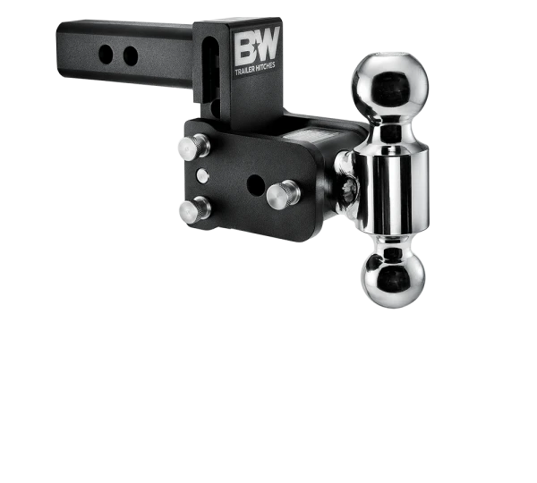 Dual Mount Trailer Hitch black and chrome