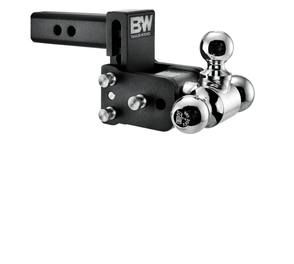 Tri Ball Tow & Stow Black Hitch