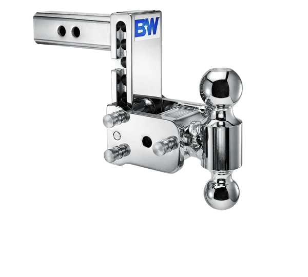 Chrome dual ball tow hitch