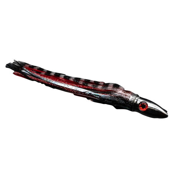 bullet head red black skirt