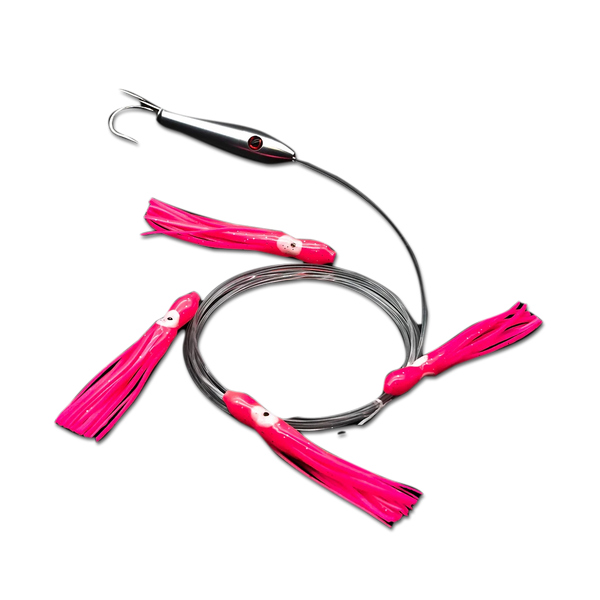 2 inch tuna stick with pink daisy chain