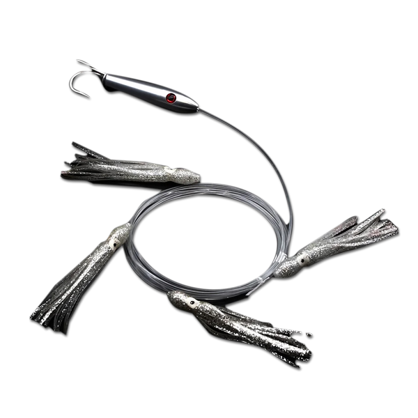 2 inch tuna stick with silver daisy chain