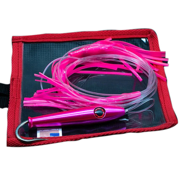 pink daisy chain in mesh bag