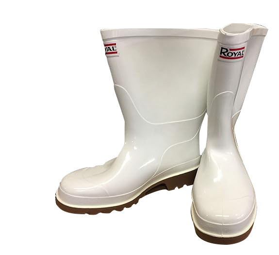 Pair of White Royal Boots