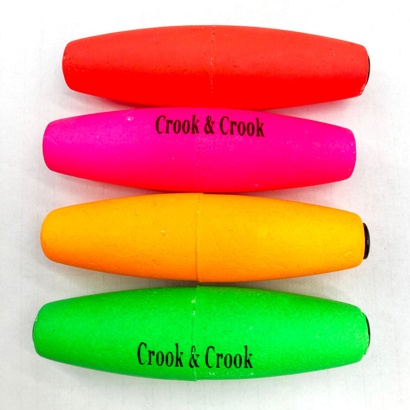 Red, Pink, Orange, and Green Cigar Slip floats