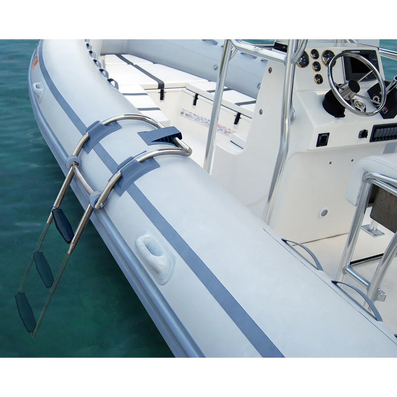 Ladder off the side of a boat