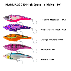 Nomad Design Madmacs 240 Sinking High Speed - 10 Inch Nomad Design Madmacs 240 Sinking High Speed - 10 Inch