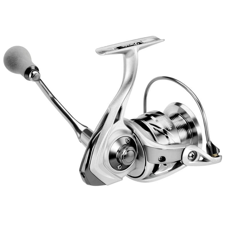 Salos Spinning Reel - silver -  back view