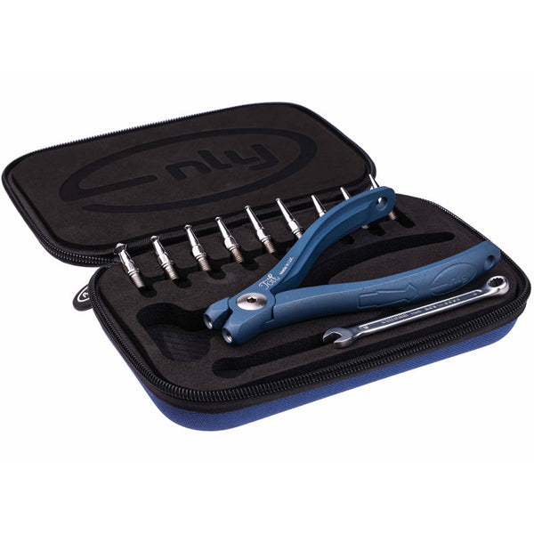 TOIT Split Ring Pliers AL Prussian Kit shown with case