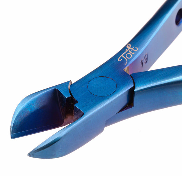 Close up of blue side cutters
