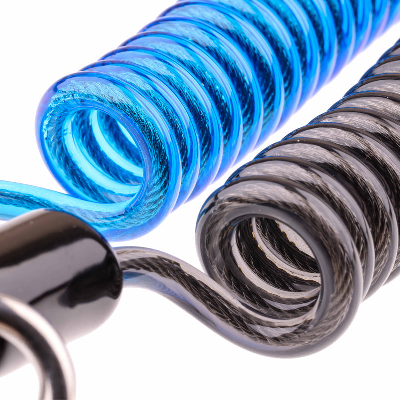close up of clear coating around wire