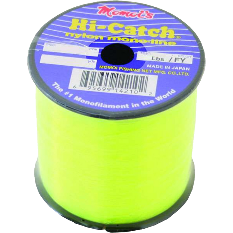 Momoi Hi-Catch Monofilament Line-1# Spool- Yellow -Pick Line Class- Free  Ship