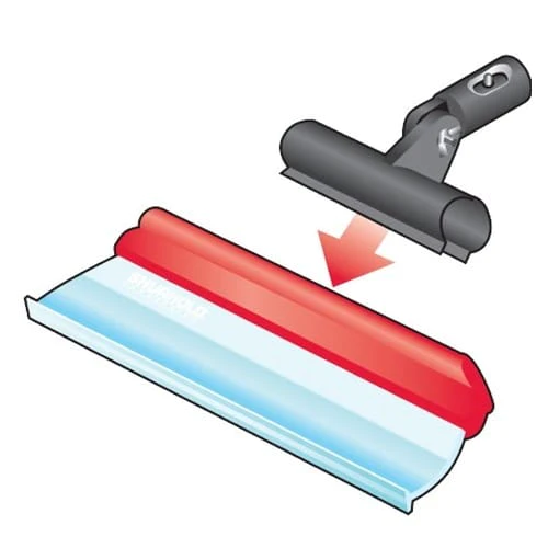 illustration of how to attach adapter to water blade