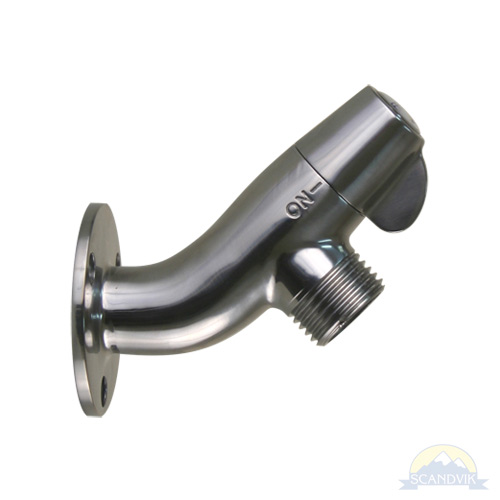 Stainless steel angled washdown spigot