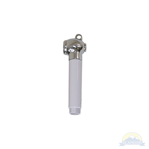 White Transome push button shower handle
