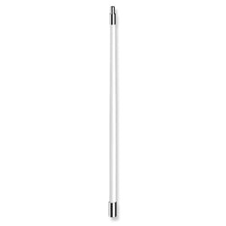 One-piece antenna with stainless base and head.