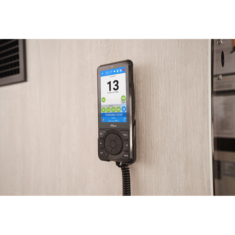 Black Cortex H1 Tethered Handset with grey backing