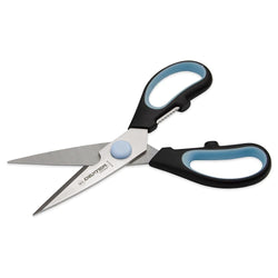 scissors with black and blue grip