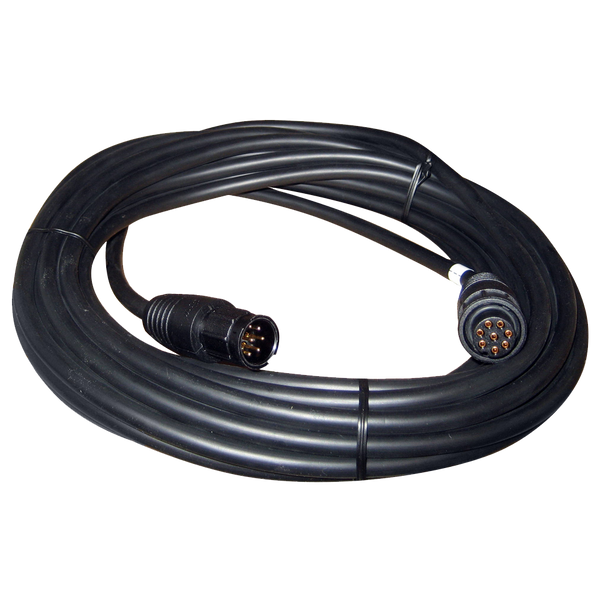 Coiled black cable