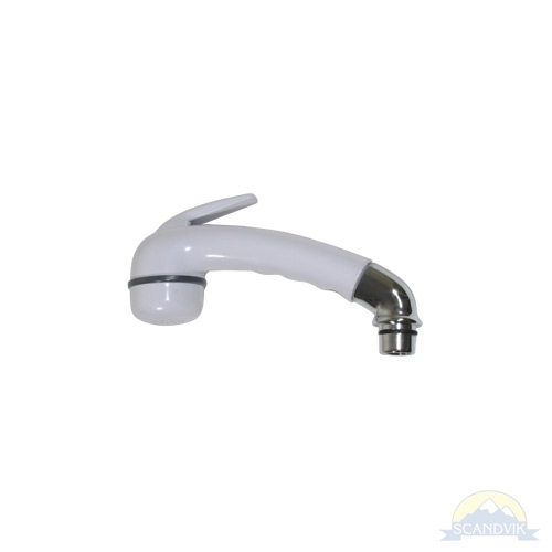 White trigger sprayer handle.