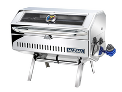 Gas grill closed lid