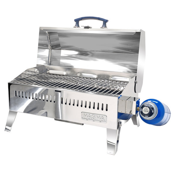 Open grill with legs