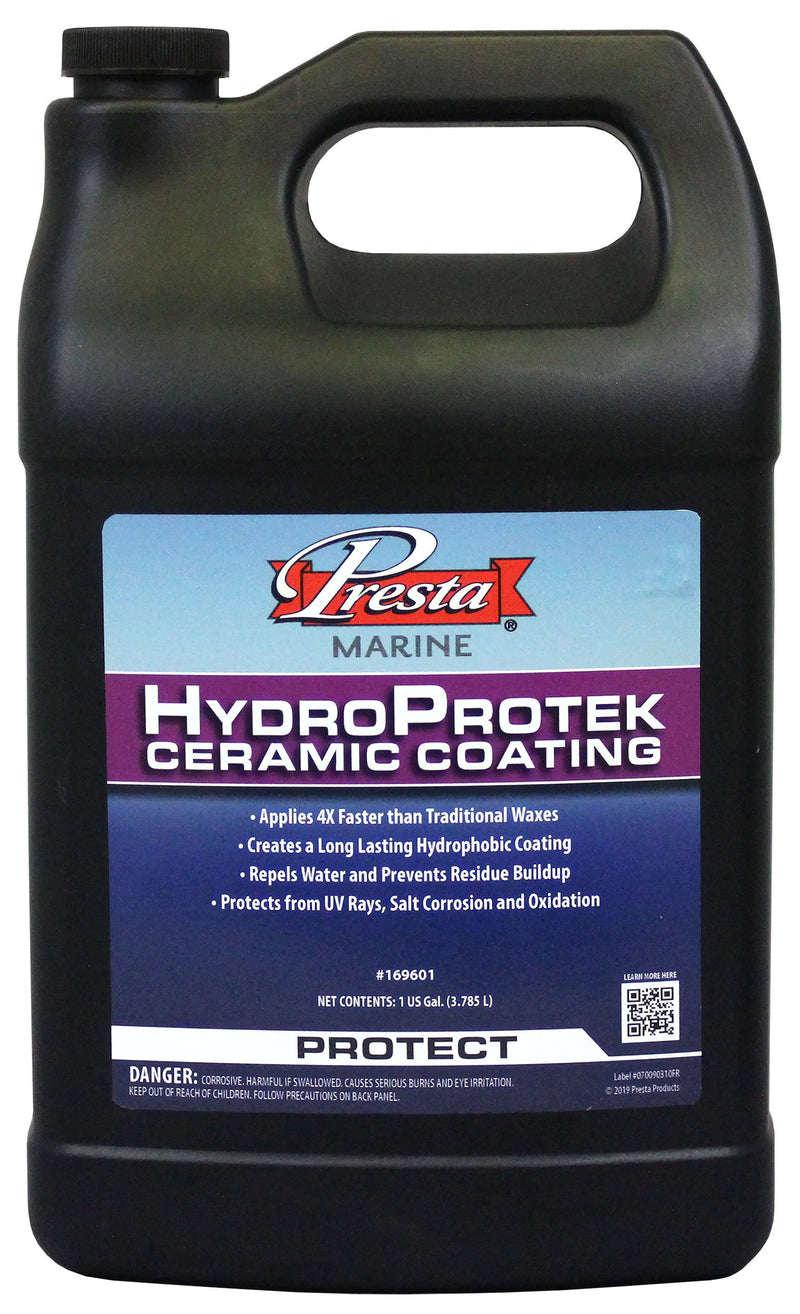 Gallon jug HydroProtek Ceramic Coating from Presta Marine