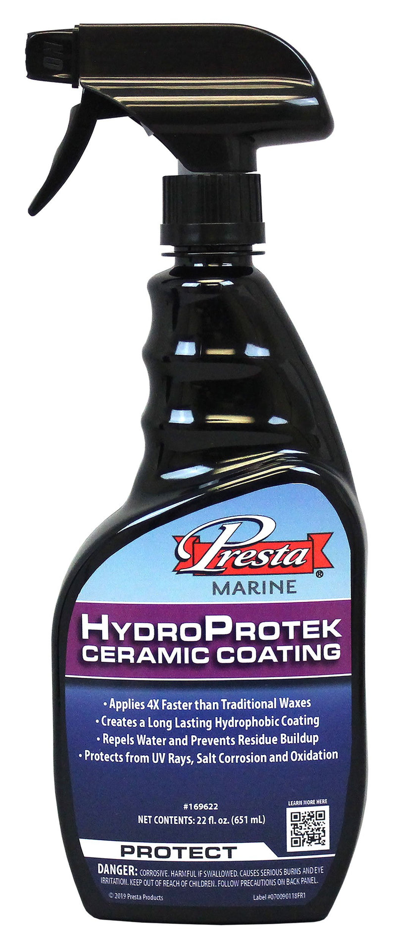 22 oz Spray bottle HydroProtek Ceramic Coating from Presta Marine