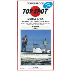Top Spot Fishing Map N222, Mobile Bay Area – Crook and Crook Fishing,  Electronics, and Marine Supplies
