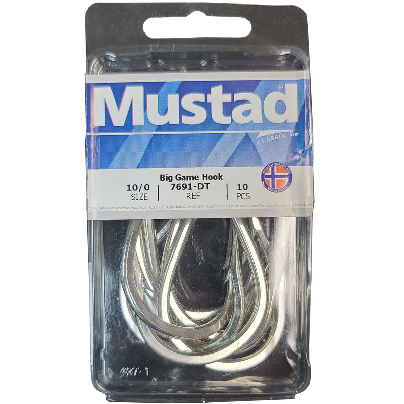 MUSTAD Big Game Hook (10 pcs) – Crook and Crook Fishing, Electronics, and  Marine Supplies