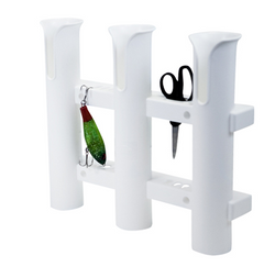 plastic fishing rod holder for boat FISH-ON Plastic Triple Rod Holder White – Crook and Crook Fishing, Electronics, and Marine Supplies