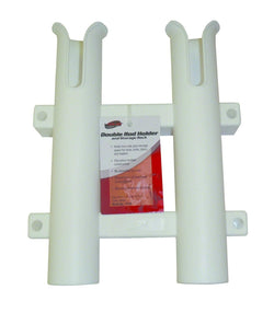 Double Rod Holder White