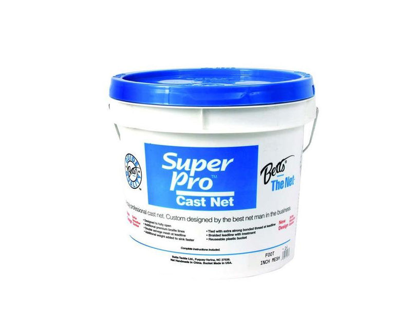 Betts 24-8 Super Pro Mono Bait Cast Net, 8-Feet 1/4-Inch, Mesh, 1.3-pound