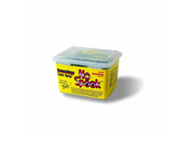 Retail packaging with yellow label and branding of No Spook in a gradient pink