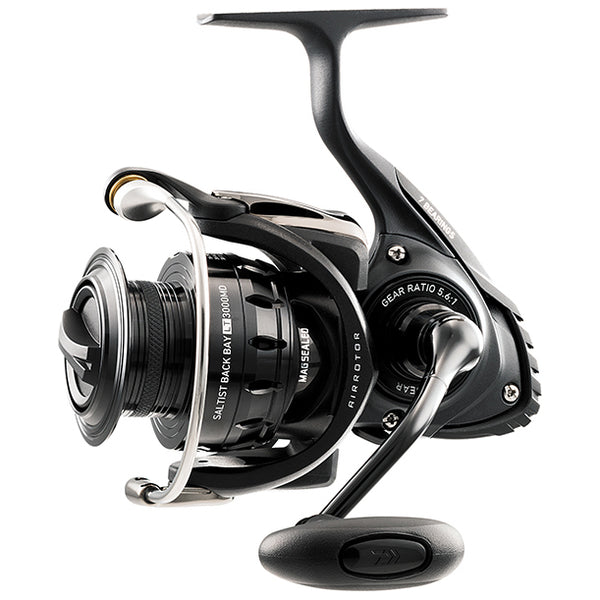 Black reel with gunmetal grey spool