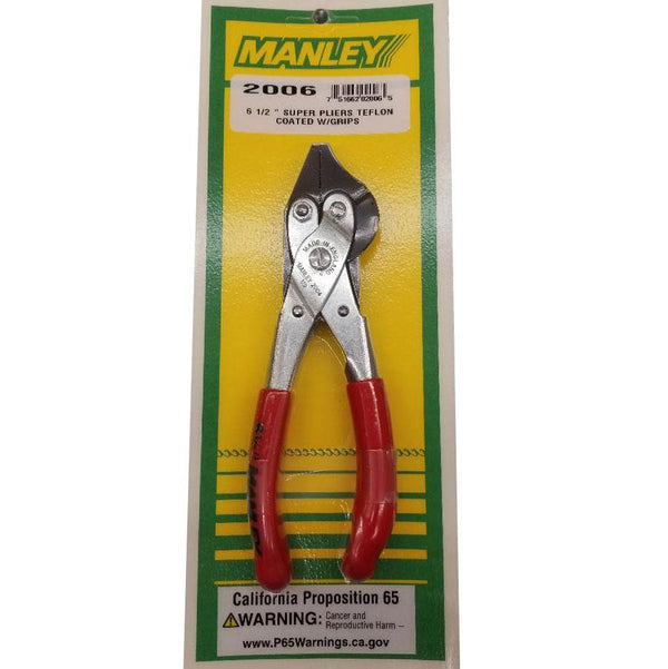 Metal pliers inside clear packaging with yellow and green background
