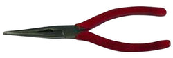 Needle nose pliers stainless steel with red grips