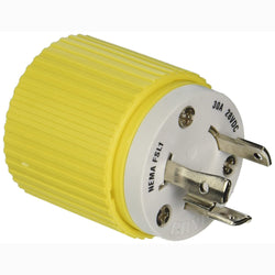 Yellow and white male plug