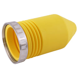 Yellow cone shaped boot