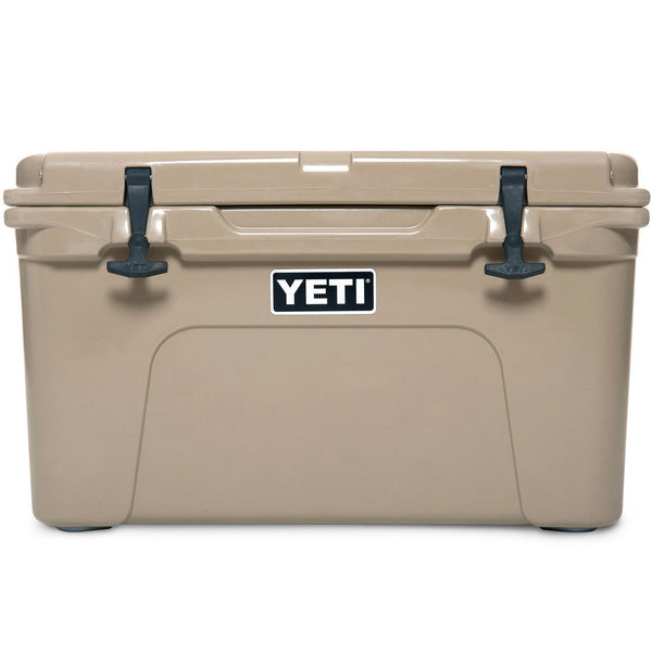 Tan colored cooler.