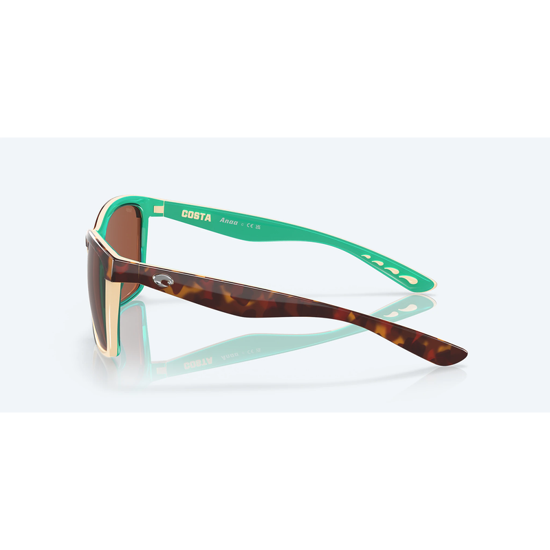 Side View ANAA Retro Tortoise/Cream/Mint - Copper Lense