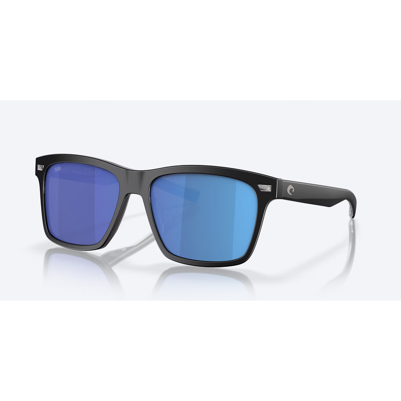 Black Matte Frame Blue Mirror Lens