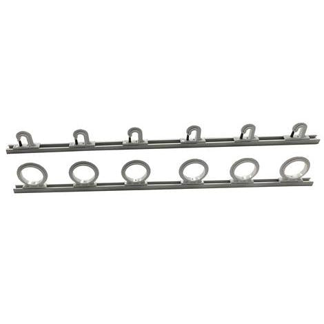 du-bro fishing rod holders Du-Bro 1084 Trac-A-Rod Set 4' Holds 12 Rods Silver/White