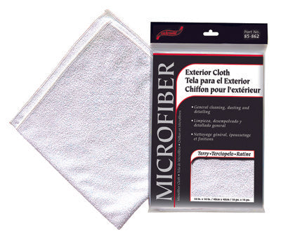 white terry cloth with package