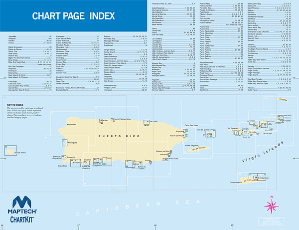 Chart Page Index - The Virgin Islands and Puerto Rico 