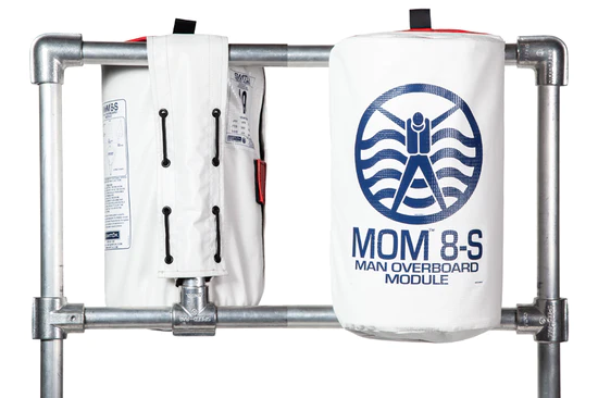 MOM 8-S Man Overboard Module  mounted shown mounted from front and back